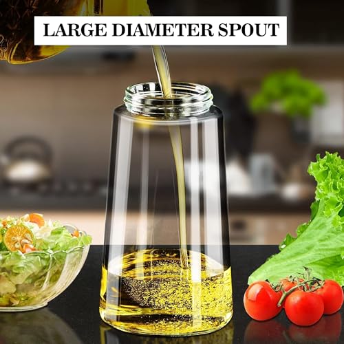 Sulfar 2 in 1 Olive Oil Sprayer and Oil Dispenser Bottle for Kitchen, Glass Oil Bottle with Premium Nozzle, Oil Sprayer for Air Fryer, Salad, BBQ, Roasting (Multicolor) (Pack of 1) 500ml - Image 4