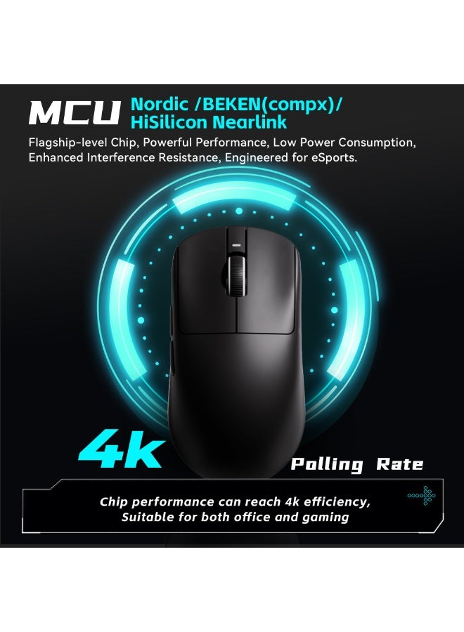 في اكس اي Dragonfly R1 Pro White Wireless Gaming Mouse, Lightweight 1.7 oz (48 g), Equipped with Pixart PAW3395, Up to 75 Hours, Cooling Coating, 4K Polling Rate, Domestic Genuine Product - Image 3