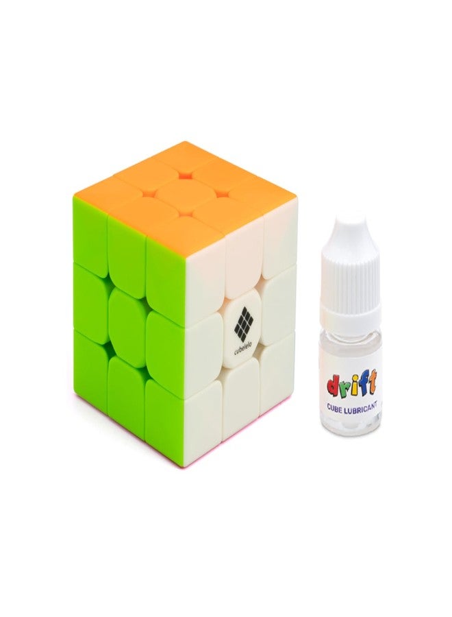 Cubelelo Drift Warrior 3x3 & Premium Cube Lubricant Combo | Speed Cube Set for Fast, Smooth, Professional Solving | Ultimate Kit for All Your Speedcubing Needs Multicolor for Kids, Adults All Ages - Image 1