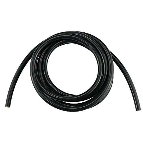 Ucreative 10FT ID 5/32" (4mm) High Temperature Silicone Vacuum Tubing Hose 130PSI Max Pressure Black - Image 1