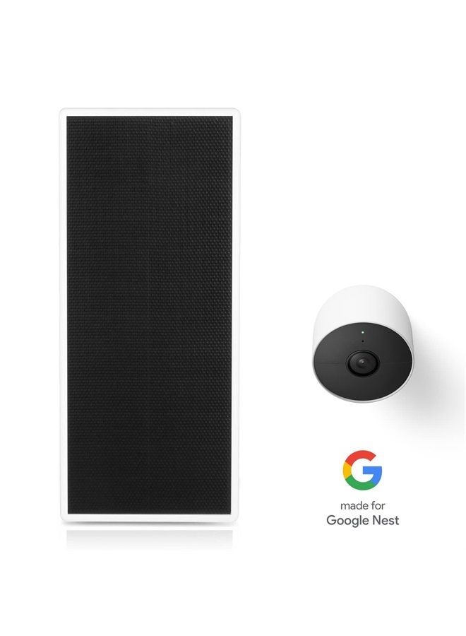 Wasserstein Premium Solar Panel for Google Nest Cam Outdoor or Indoor, Battery - 3.5W Solar Power - Made for Google Nest - Image 2