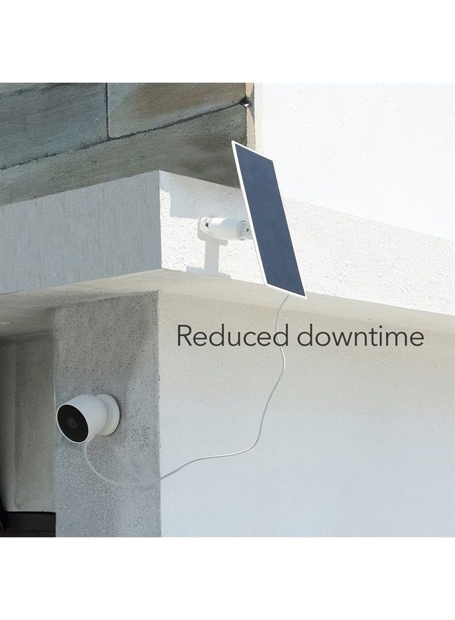Wasserstein Premium Solar Panel for Google Nest Cam Outdoor or Indoor, Battery - 3.5W Solar Power - Made for Google Nest - Image 3