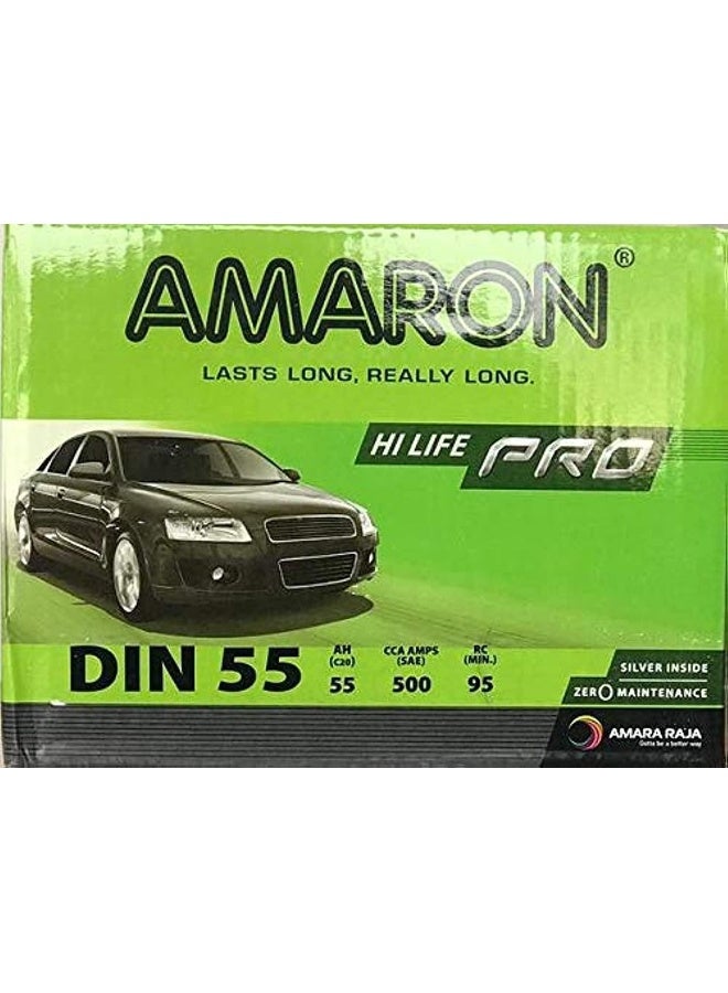 Amaron Amaron Car Battery (12V 55Ah DIN55/55559) - Image 1
