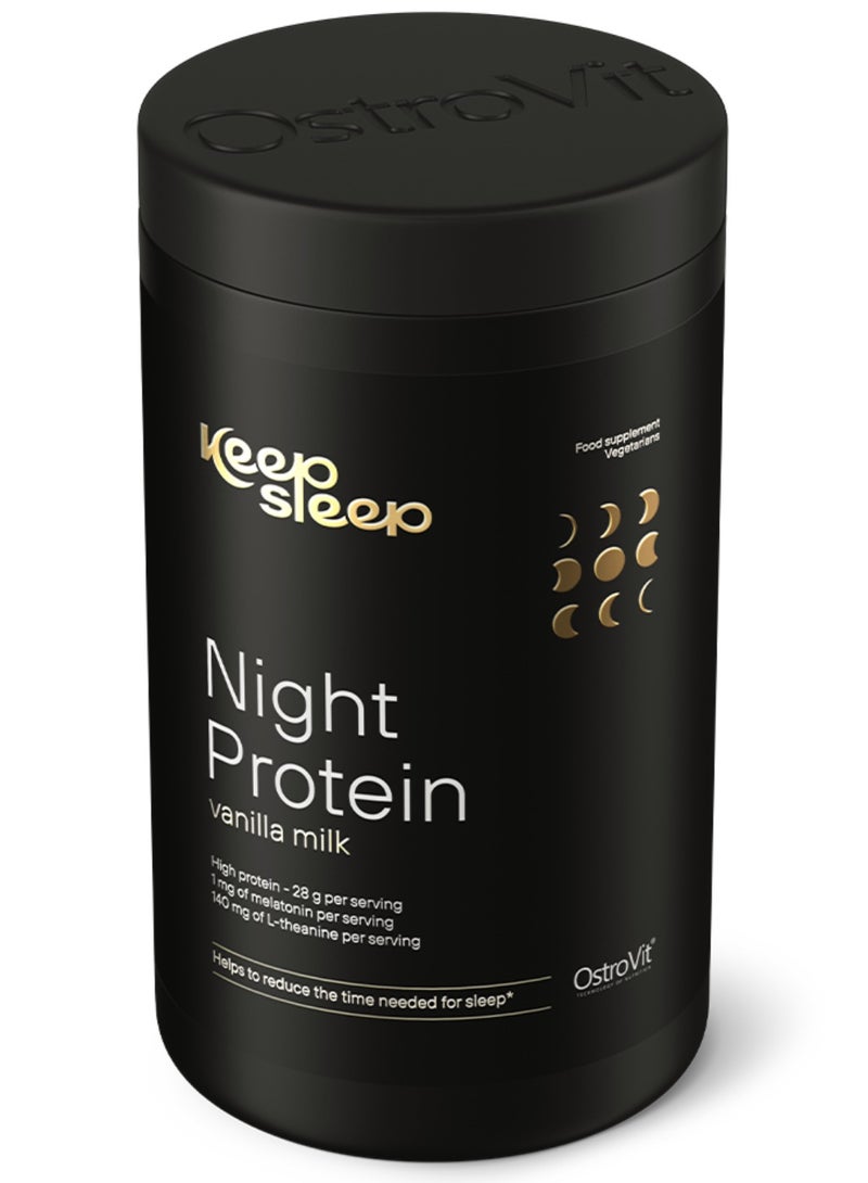 OstroVit Keep Sleep Night Protein 400 g | 28 g Milk Protein + Melatonin, Magnesium - Image 2