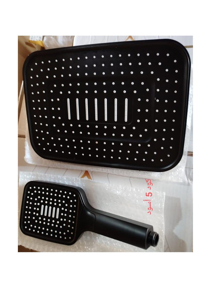Shower set (Black shower set without mixer as pictured) - Image 4