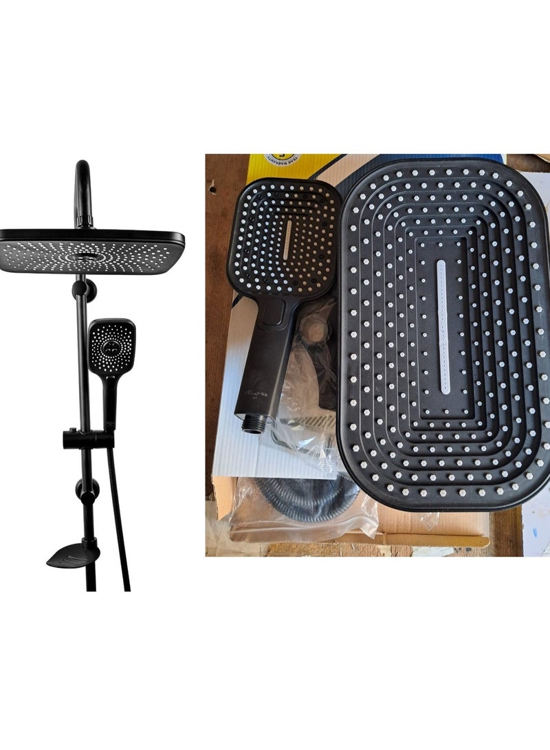 Shower set (Black shower set without mixer as pictured) - Image 5