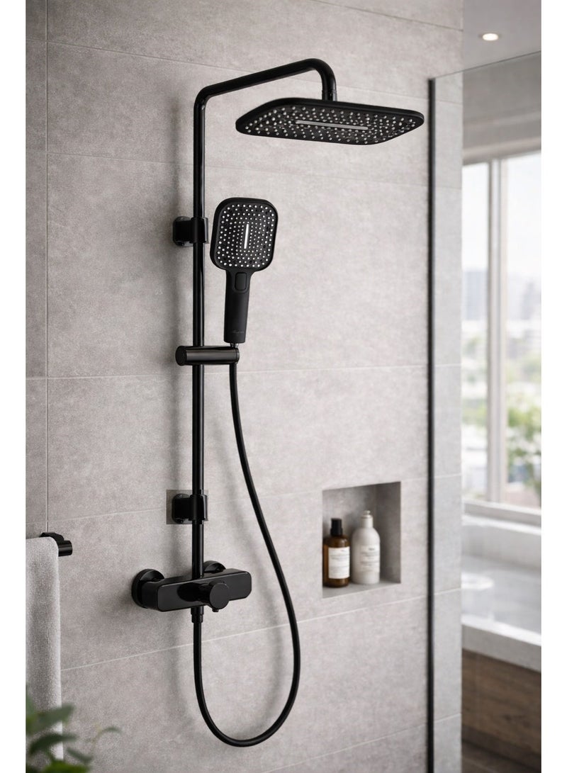 Shower set (Black shower set without mixer as pictured) - Image 2