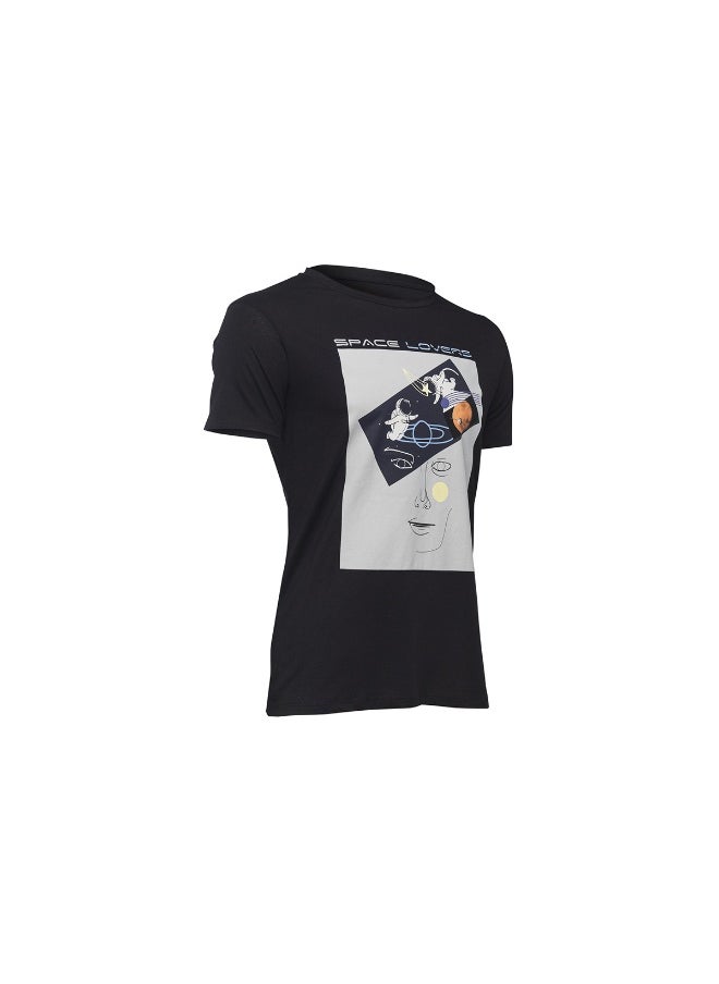Biggdesign BiggDesign Faces Space Lovers Man T-Shirt-Large Size  - Image 2