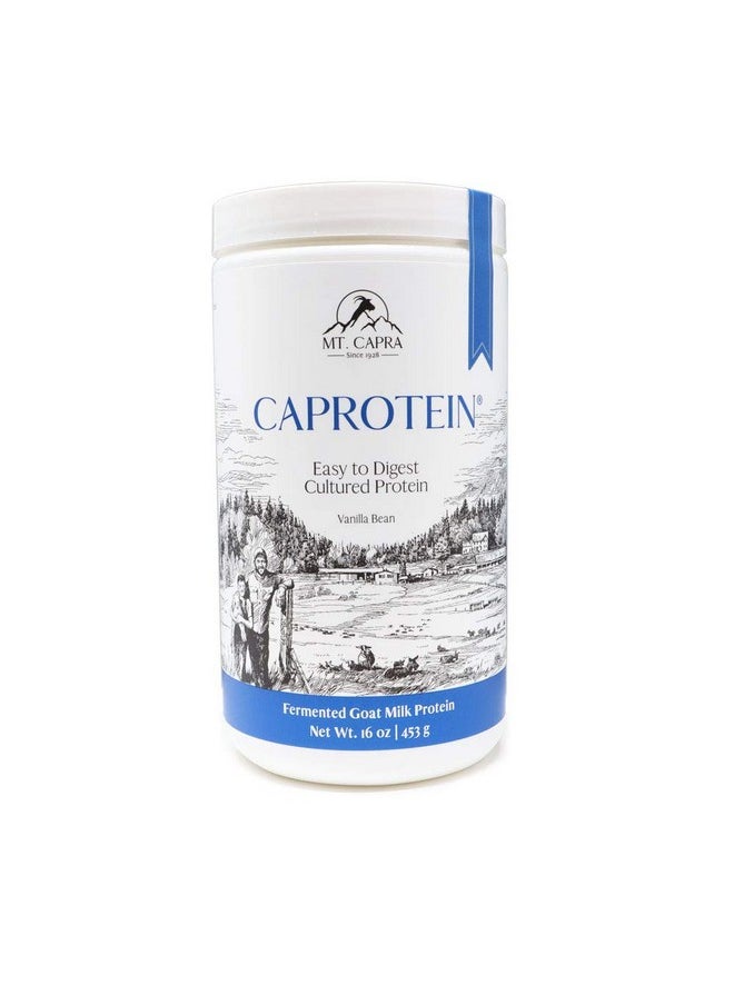 MT. CAPRA SINCE 1928 - Caprotein ; Casein Protein Concentrate Fermented Goat Milk Protein From Grassfed Pastured Goats Extremely Easy To Digest 1 Pound - Image 1