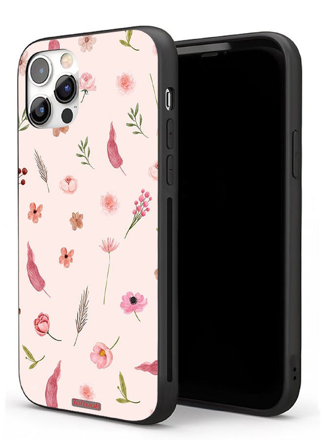 Tolwak Apple iPhone 11 Pro Max Protective Case Leaves And Roses Pattern  - Image 1