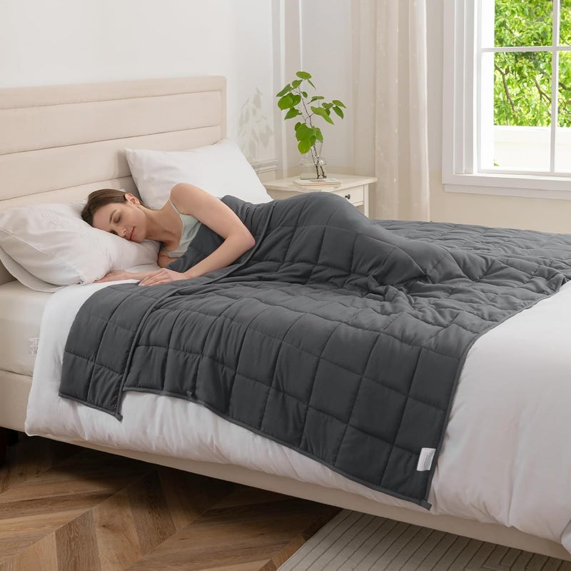 Good Nite Weighted Blanket Adult Stress Relief Therapy Blanket Heavy Weight Blanket for Calm Senses (Grey, 4kg, 125x150cm) - Image 1