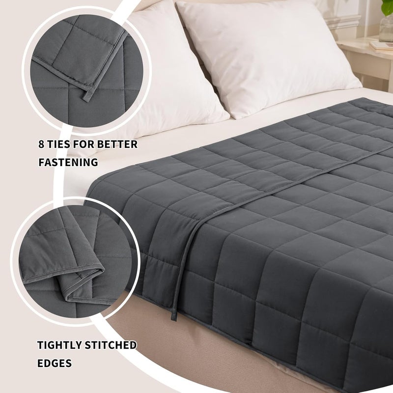 Good Nite Weighted Blanket Adult Stress Relief Therapy Blanket Heavy Weight Blanket for Calm Senses (Grey, 4kg, 125x150cm) - Image 3
