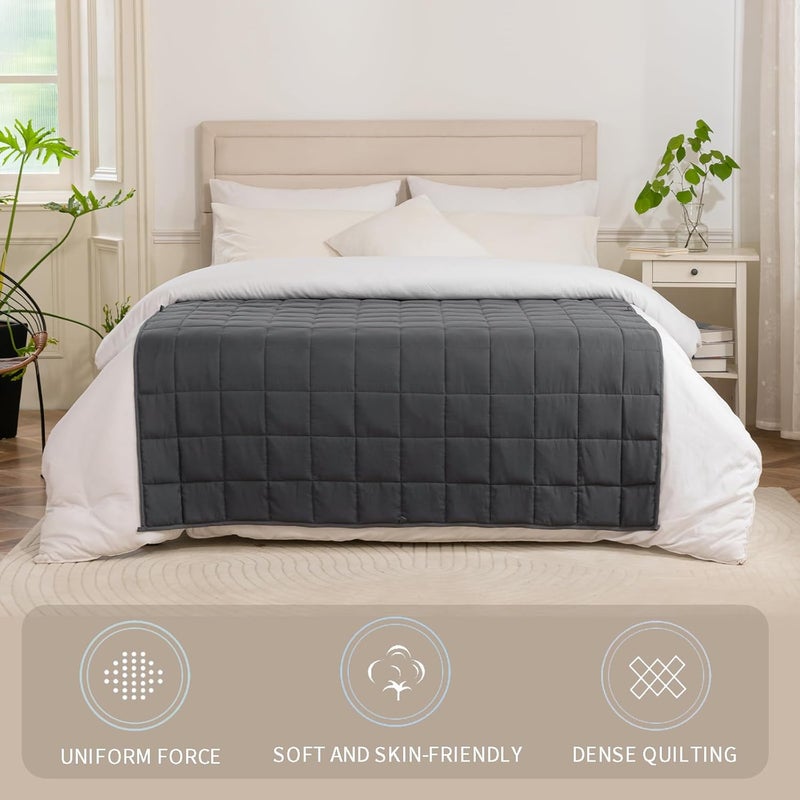 Good Nite Weighted Blanket Adult Stress Relief Therapy Blanket Heavy Weight Blanket for Calm Senses (Grey, 4kg, 125x150cm) - Image 2