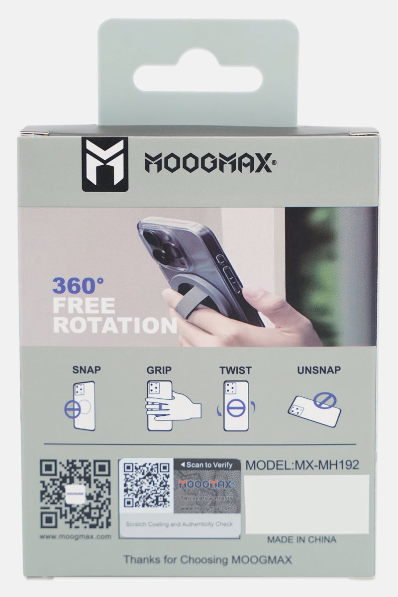 MOOGMAX MX-MH192 Jelly Magnetic Ring Holder, Grey - Image 2