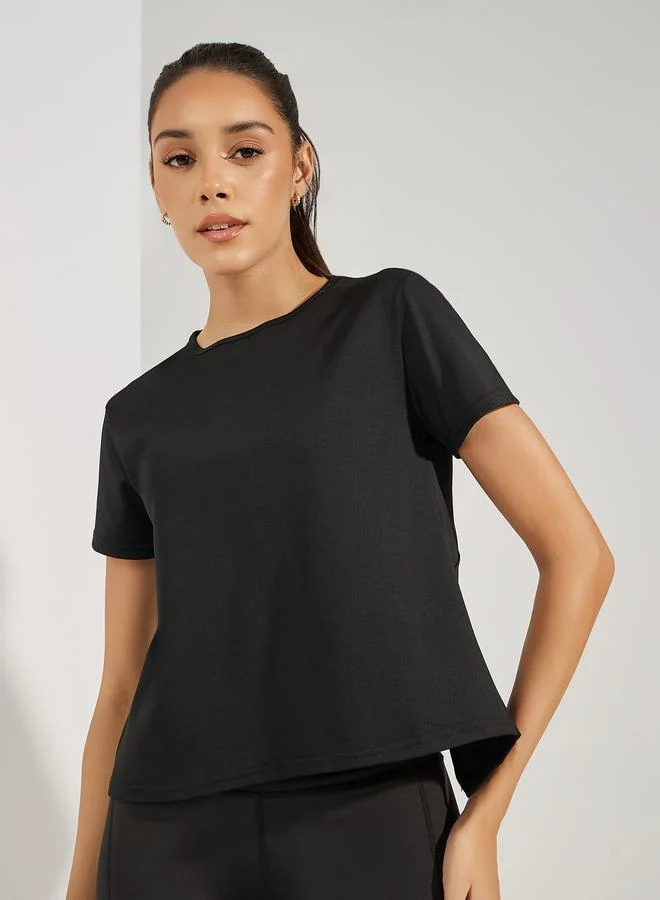 ستايلي Dual Back Mesh Panel Top