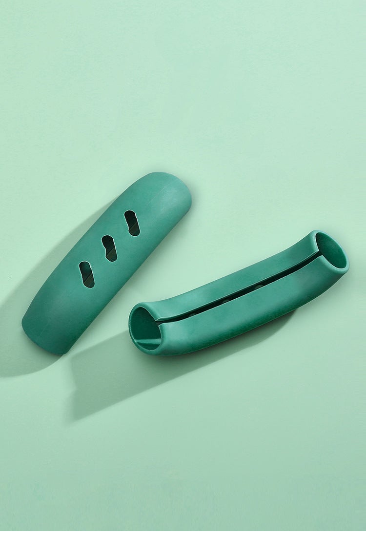 Silicone Handle Cover Heat-Resistant Pot Grip Green - Image 1