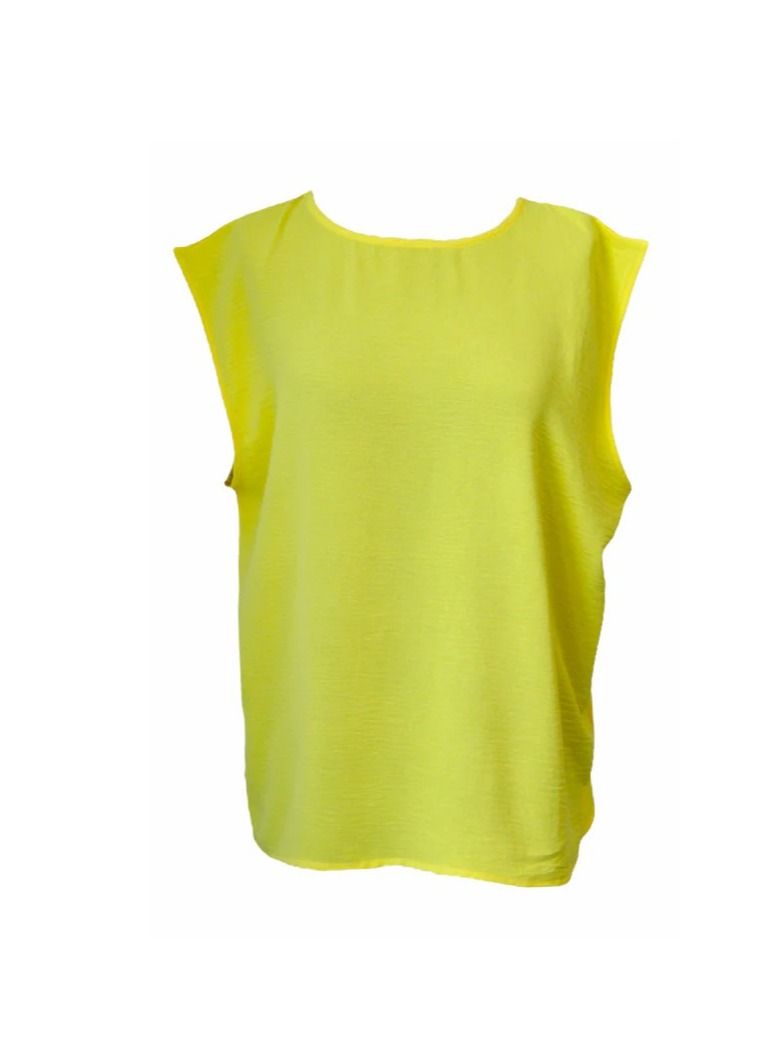 Basic Plain Round Neck Top