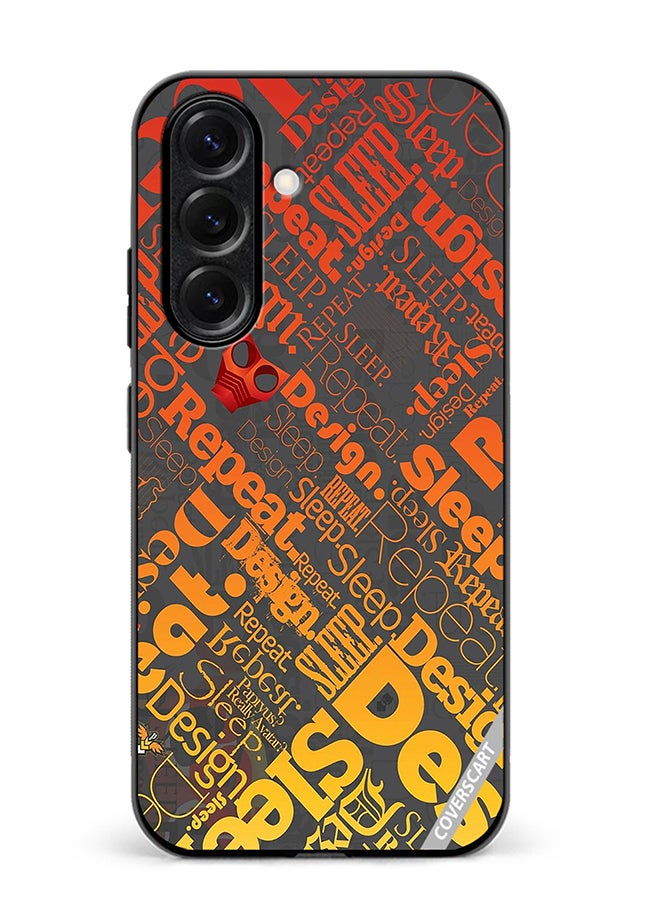 VR CREATIVE Protective Case Cover For Samsung Galaxy S25 Plus Sleep Repeat Design Multicolour