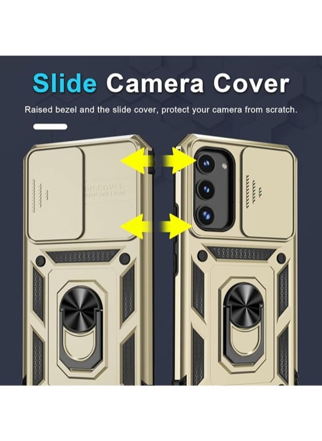 TEAM LUXURY Samsung Galaxy S24Plus Case, Slide Camera Cover, Built in Rotate Ring Kickstand, Heavy Duty Shockproof Protective Case  - Image 4
