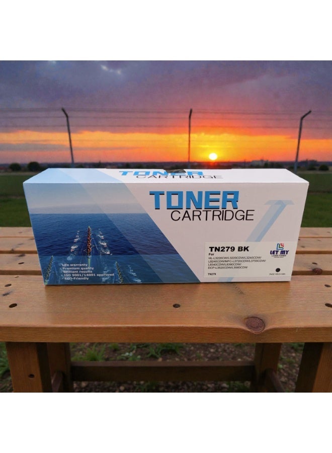LET MY TN279 BLACK (1 PCS) Compatible Toner Cartridge For Brother HL-L3280CDW, DCP-L3520CDW, DCP-L3560CDW, MFC-L3720CDW, MFC-L3760CDW - Image 3