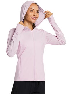 Women UPF 50+ Long Sleeve UV Sun Protection Clothing Jacket Hiking Sun Shirt Zip Up Hoodie with Pockets