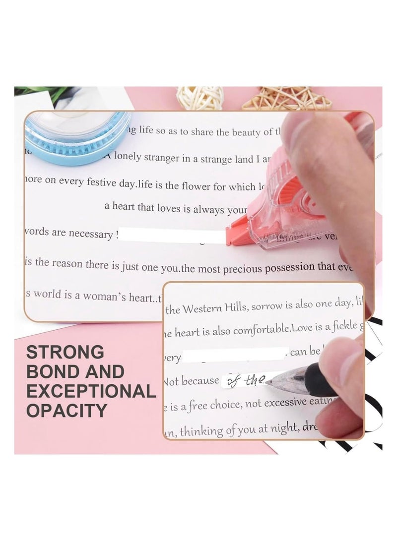 Corrector Small White Color Correction Tape, Cute Small White Tape, Easy to Use Blackout Roller for Correction, 1 Pack - Image 2