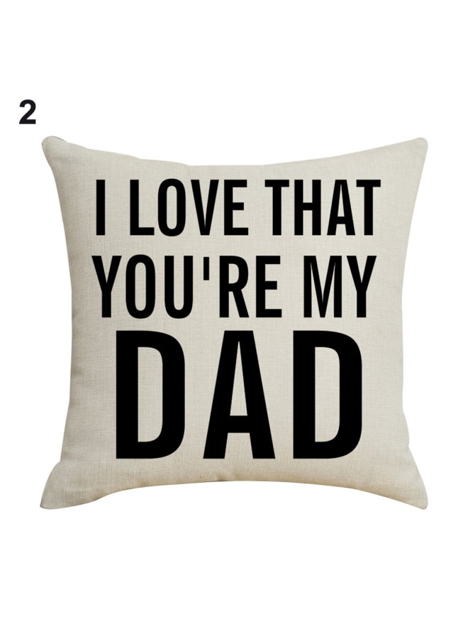 NIBEMINENT Linen Pillow Case Cushion Cover White/Black 14x11x2cm - Image 1