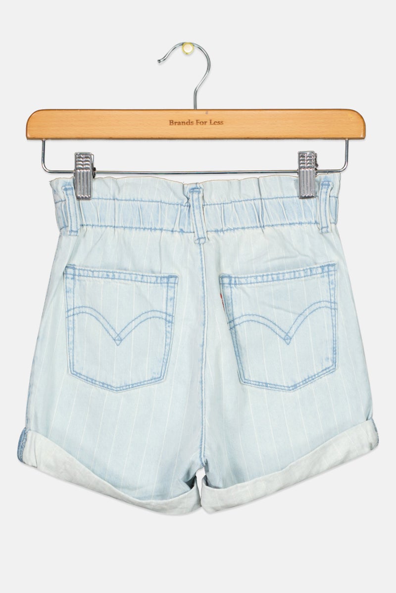 Levi's شورت جينز مخطط للبنات، متعدد الألوان - Image 3