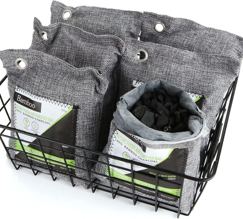 MIVIDE 6PCS 200G Nature Fresh Air Purifier Bags, Activated Bamboo Charcoal Air Purifying Bag, Wardrobe Air Freshener, Odor Eliminators for Home, Cars, Closets, Bathrooms - Image 5