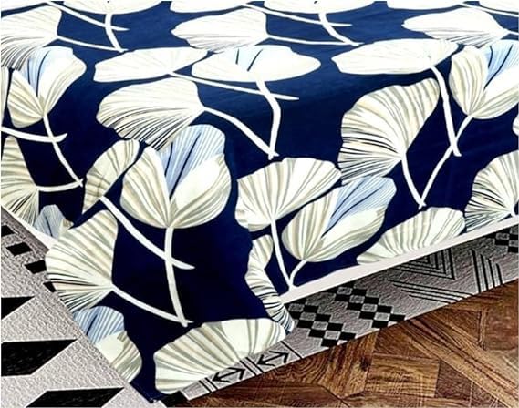 VIVAN Textiles Microfiber Double Bedsheet with 2 Pillow Covers Breathable Wrinkle Free and Soft Touch Floral Printed 85x90 Inches Multicolor  - Image 2