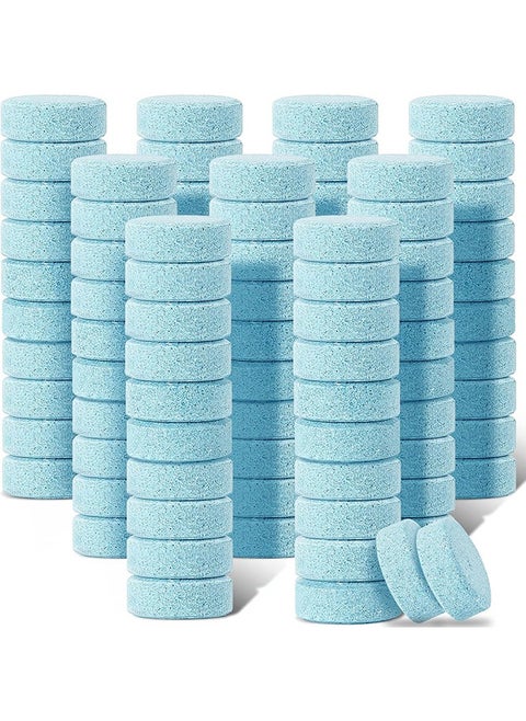 100 Pieces Car Windshield Glass Concentrated Washer Tablets Solid Car Effervescent Tablets Glass Solid Wiper Cleaning Tablets for Car Kitchen Window