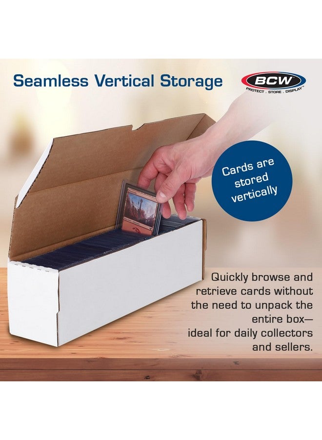 BCW 14-Inch Toploader Storage Box - 5 Pack | Holds 210 Toploaders | Durable Cardboard Organizer for Sports & Trading Cards - Image 4