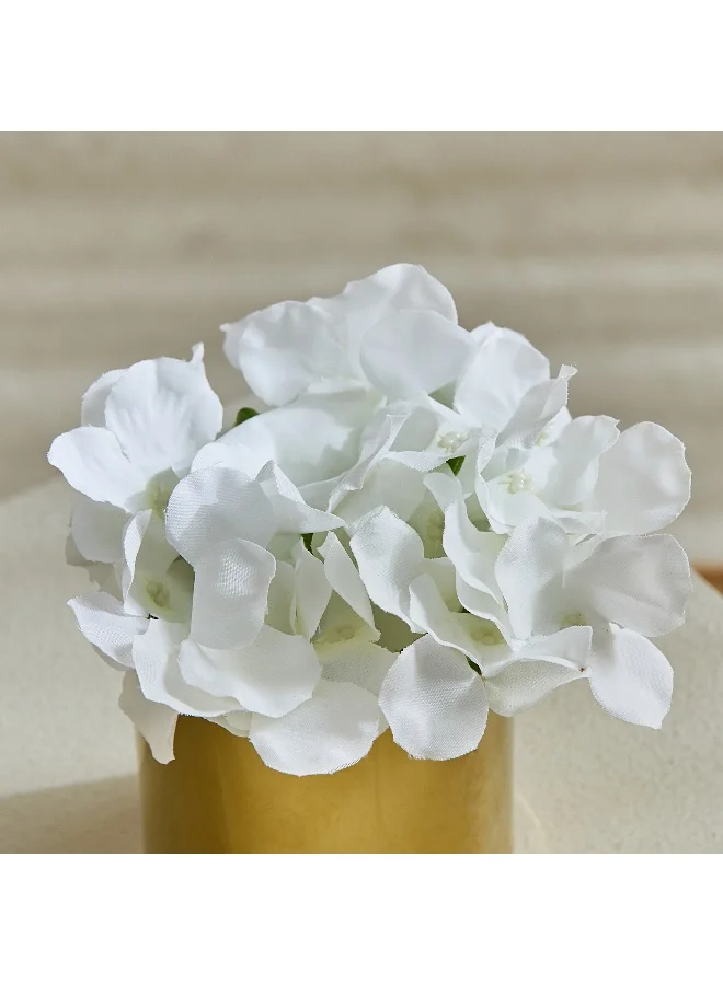 Home Box Areos Ceramic Pot Hydrangea Arrangement - 15x15x13 cm