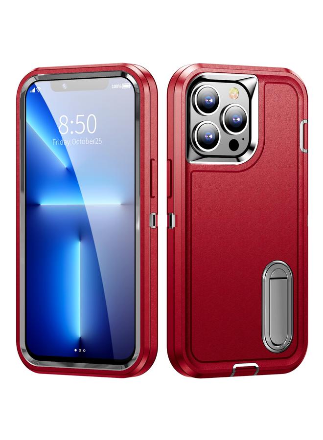 زبون جراب لهاتف iPhone 11 Pro Max 3 في 1 جراب هاتف قوي مع حامل - Image 1