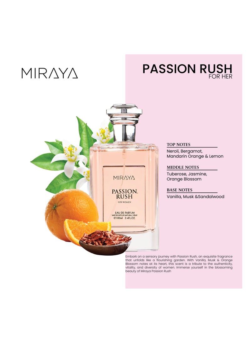 Miraya عطر باشن راش للنساء - 100 مل - Image 5