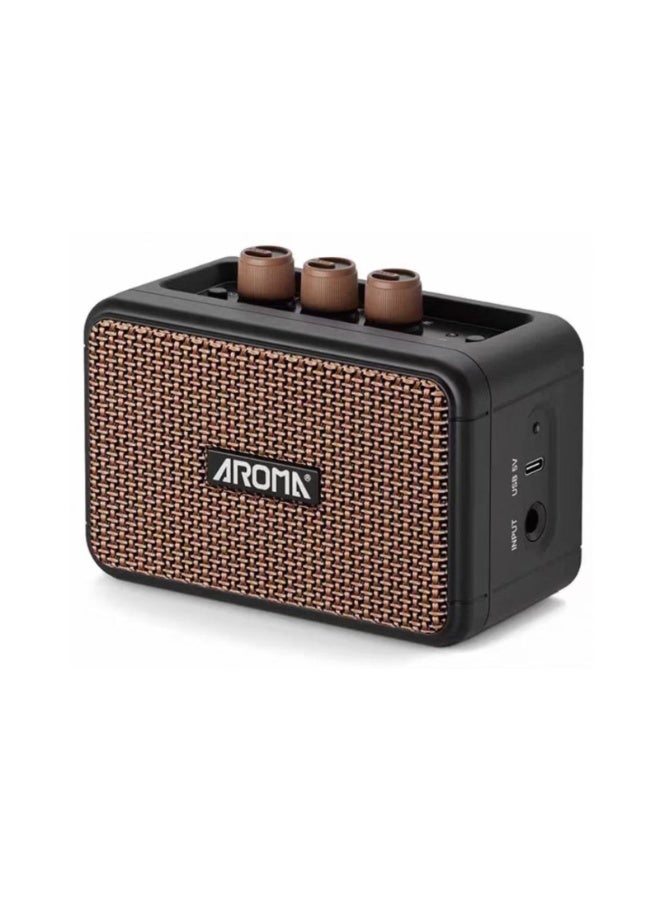 أروما مكبر جيتار Aroma AG-04 المحمول بقوة 5 واط | للجيتار الصوتي والكهربائي | بلوتوث 5.3 | تشغيل 7 ساعات | منفذ سماعات الرأس - Image 1