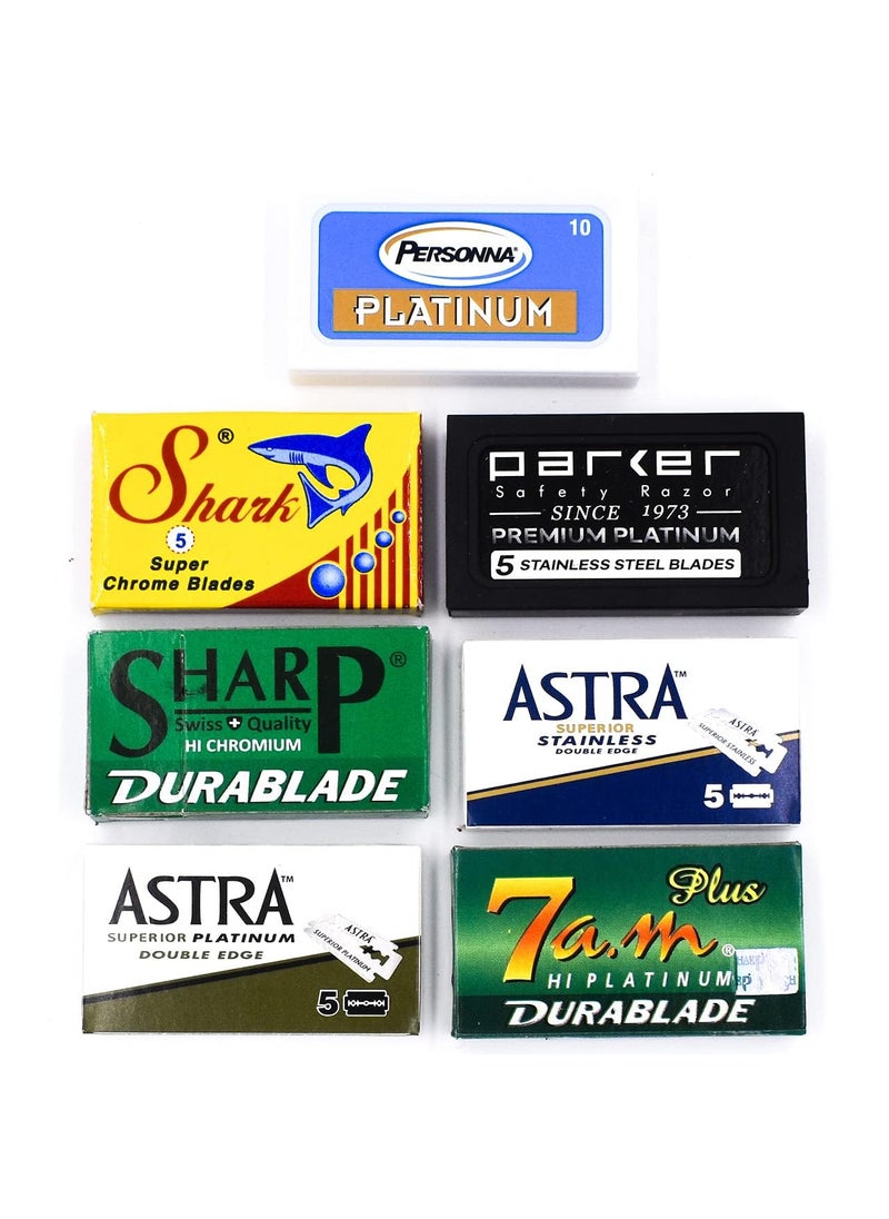 taconic shave Double Edge Razor BladeSafety Razor Blade Variety Pack 100 Blades for All Standard Double Edge Safety Razors 