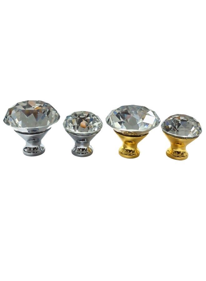 Stark Elegant Crystal Knobs Add a Touch of Glamour and Refinement to Your Cabinets and Furniture with Sparkling Crystal Drawer Pulls