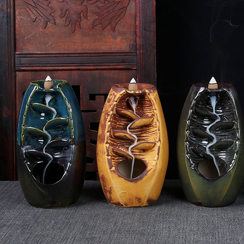 Antique Backflow Incense Burner Waterfall Incense Holder Home Decor Aromatherapy Ornament Supplies - Image 3