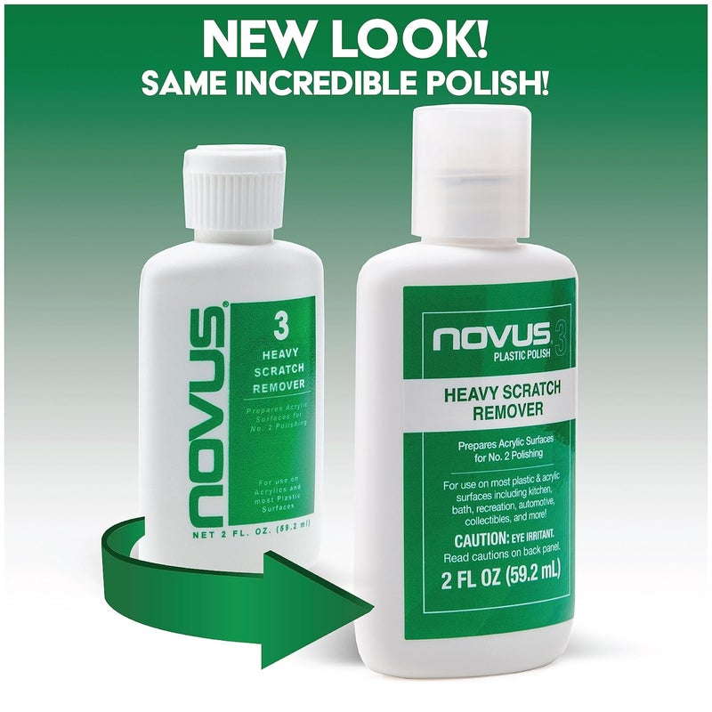 NOVUS #3 Heavy Scratch Remover - 64 oz Plastic Polish for Acrylic Surfaces - Image 3