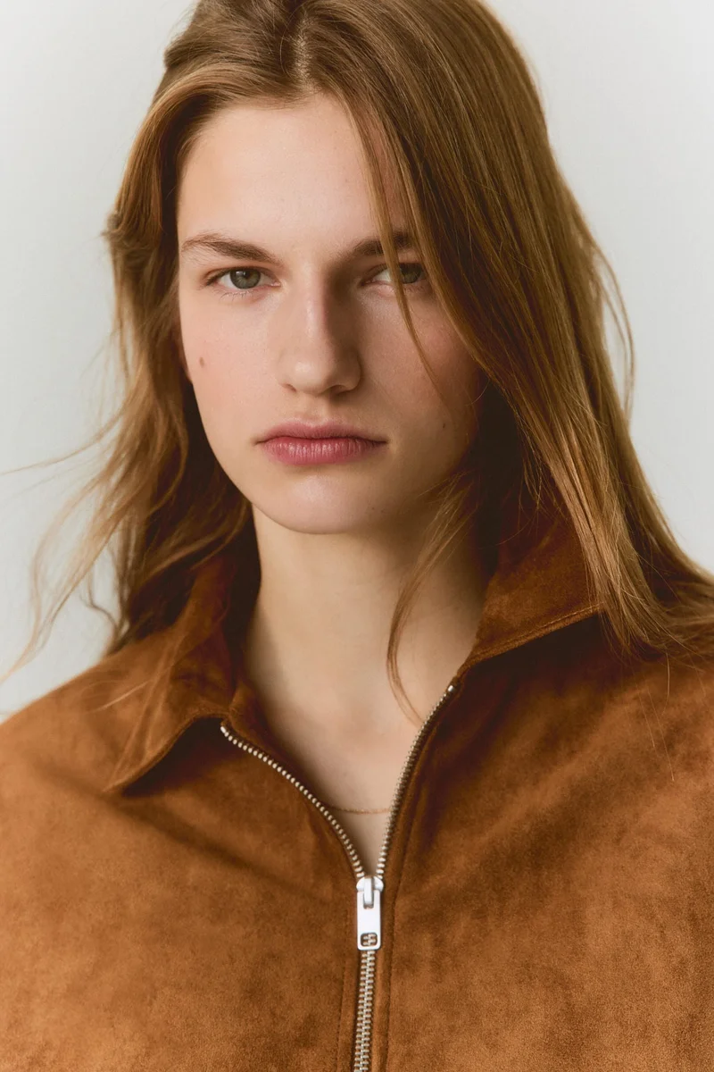 اتش اند ام جاكيت بياقة