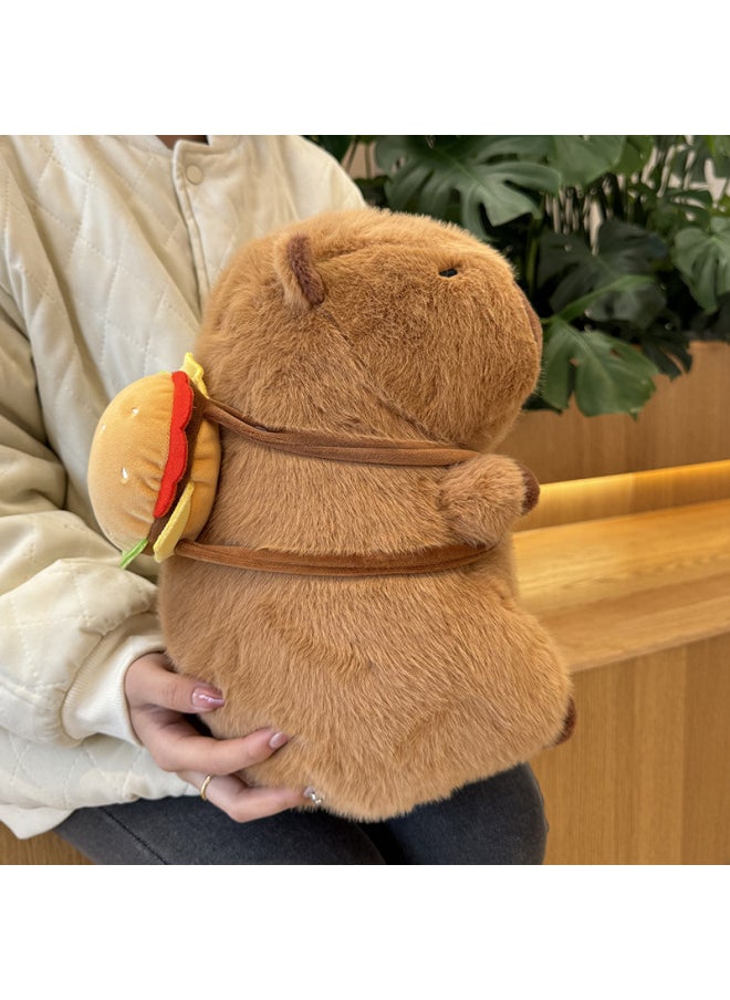 Generic - Authentic Capybara Kawaii Plush Doll Toy Soft Stuffed Animal Cushion Birthday Gift Cloth Doll Net Red Sensation Fluffy Toy-Color:12cm Nezha Capybara Pendant-twisting The Universe Vest Style-Height:As Shown In The Figure - Image 1