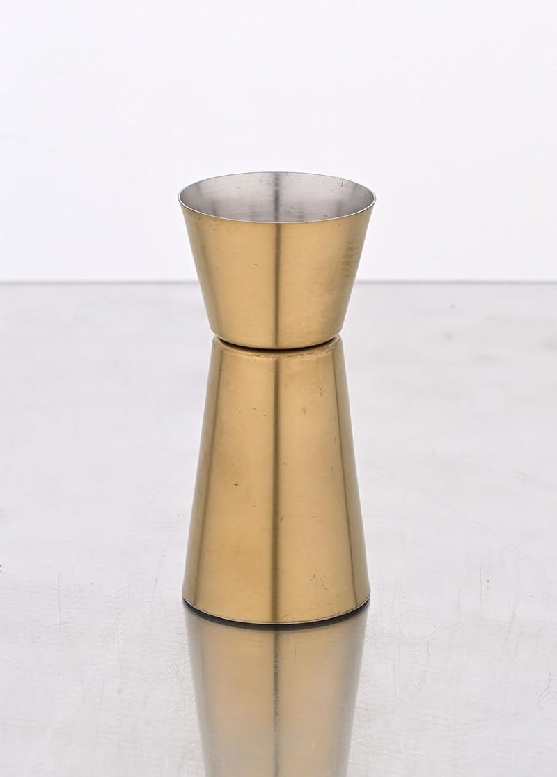 FINALITY finality PVD Coated Stainless Steel 3060 ml Peg Measure Premium Dual Sided Drink Measurement Cocktail Jigger Elegant Bar Accessories for Home Whiskey and Cocktail Lovers 1 PC