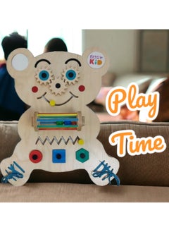 Smart Bear Montessori Busy Board - Educational Sensory Toy for Toddlers with Activities - Fine Motor Skills Development and Quiet Play - Montessori Inspired Learning Toy. - pzsku/ZABB14539DFBC44806D11Z/45/_/1710039253/ead5db47-0979-4461-a785-e485722e323b