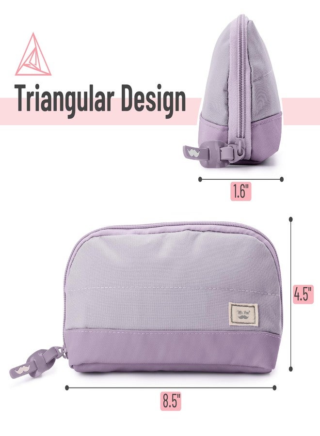 Mr. Pen Purple Pencil Case with 6 Compartments and Zipper Closure, Unisex Casual Pencil Pouch with Shoulder Strap - Image 2