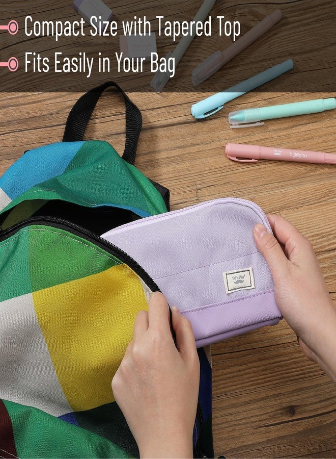 Mr. Pen Purple Pencil Case with 6 Compartments and Zipper Closure, Unisex Casual Pencil Pouch with Shoulder Strap - Image 5