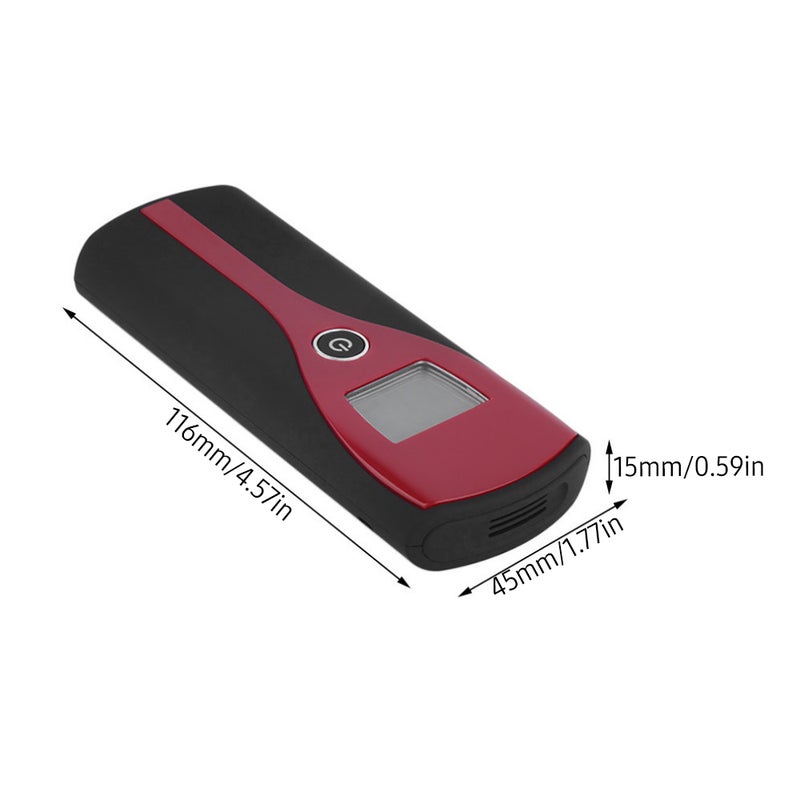 LCD Display Digital Breath Alcohol Tester Breathalyzer Non-contacting Blowing Alcohol Analyzer Meter Portable Alcohol Detector for Policeman Home Use - Image 3