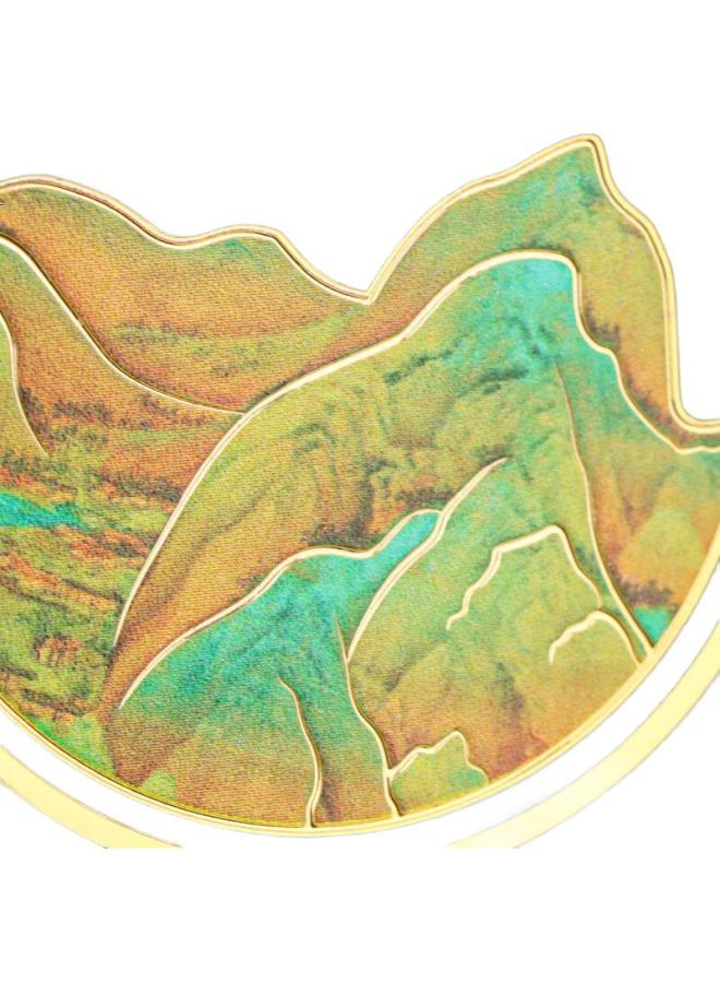 Tatanice Brass Bookmark, Teacher'S Day Gift, Metal Bookmark, Qixi Gift, Thousand Miles Of Rivers And Mountains Birthday Gift, Painted Chinese Style Book Clip, Creative Gift For Classmates, Teachers And Friends - Image 3