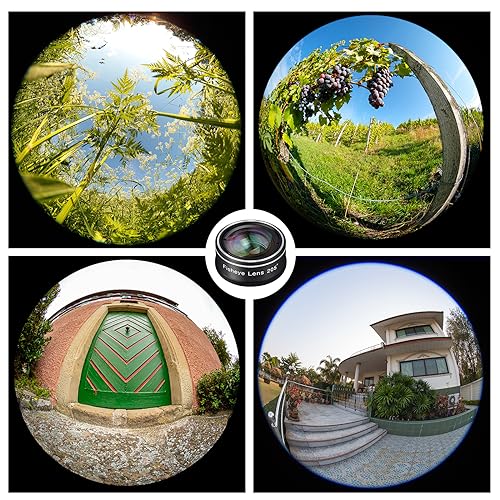 Godefa Phone Camera Lens, Godefa 3 in 1 Phone Lens kit-205° Fisheye Lens + Macro Lens + 120° Wide Angle Lens,Clip on Cell Phone Camera Lens Kits Compatible with iPhone,Most Smartphones - Image 5