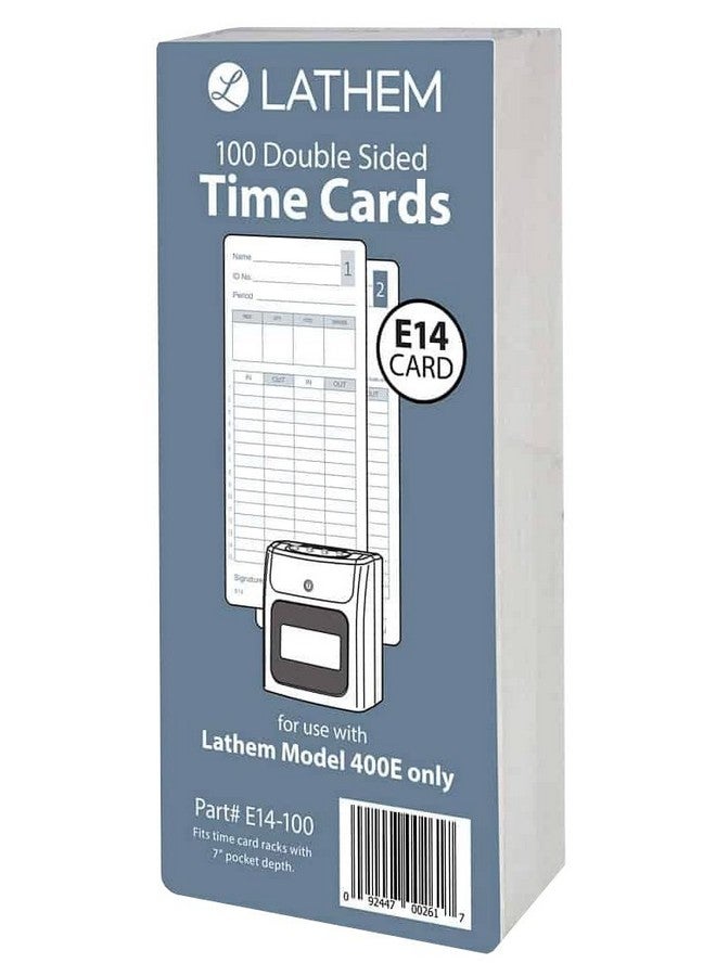 لاثيم E14100 E14100 بطاقات الوقت نصف أسبوعية/شهرية/نصف شهرية/أسبوعية وجهين 7 بوصة - Image 1